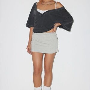 Urban Outfitters Light Gray Mini Skirt
